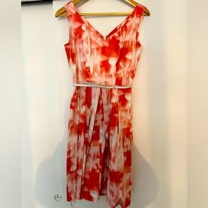 Muted pink floral dress